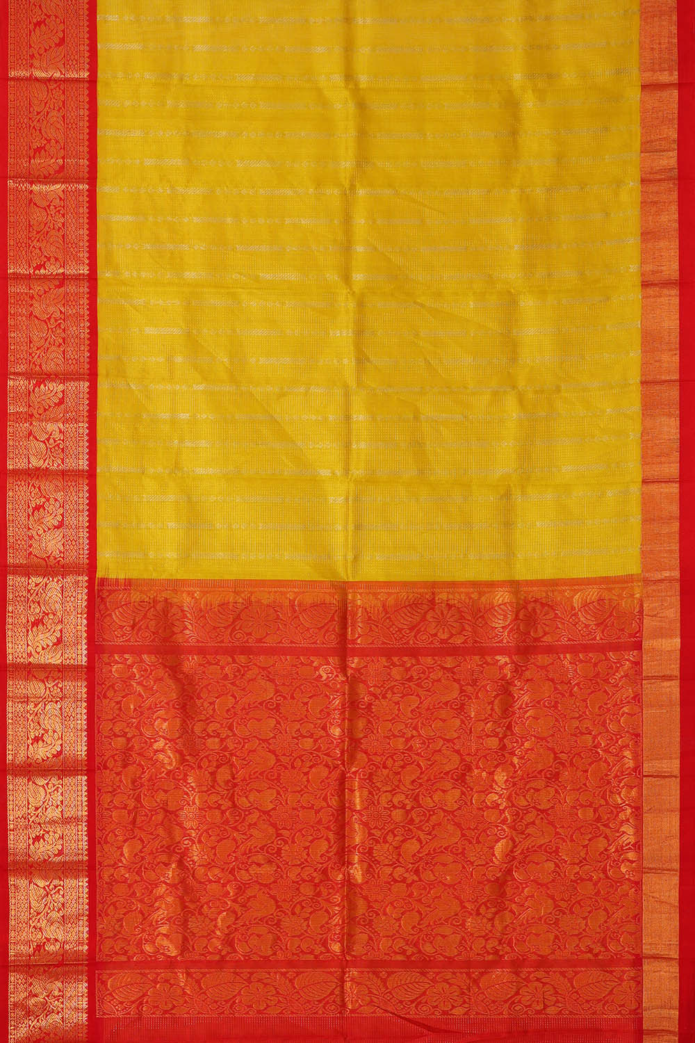 Image of Kuppadam Yellow Saree